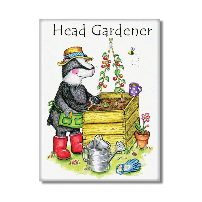 Head Gardener Fridge Magnet