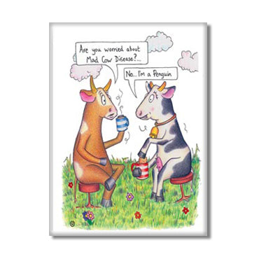 Mad Cow Fridge Magnet