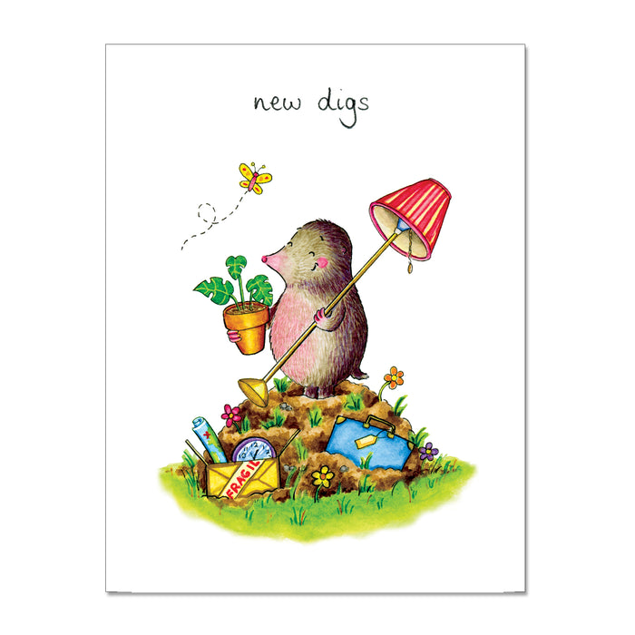 New Digs Greeting Card