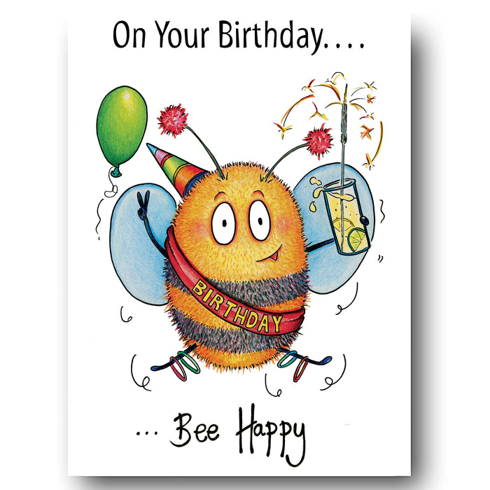 Bee Happy Greeting Card