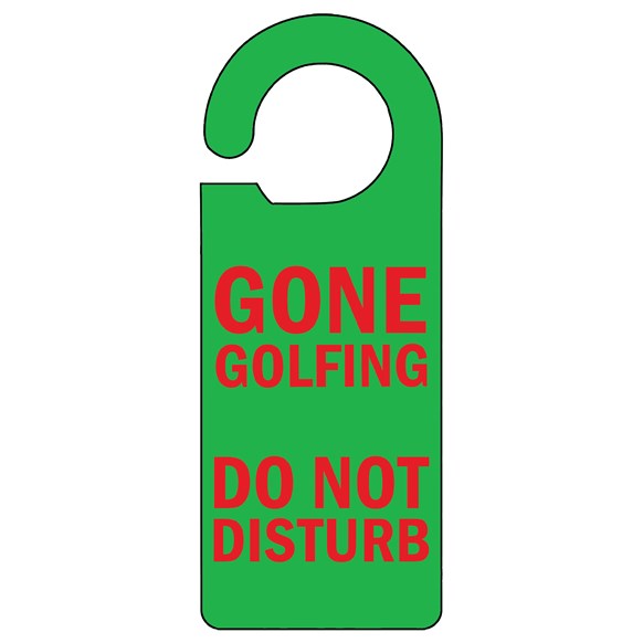 Gone Golfing Door Hanger