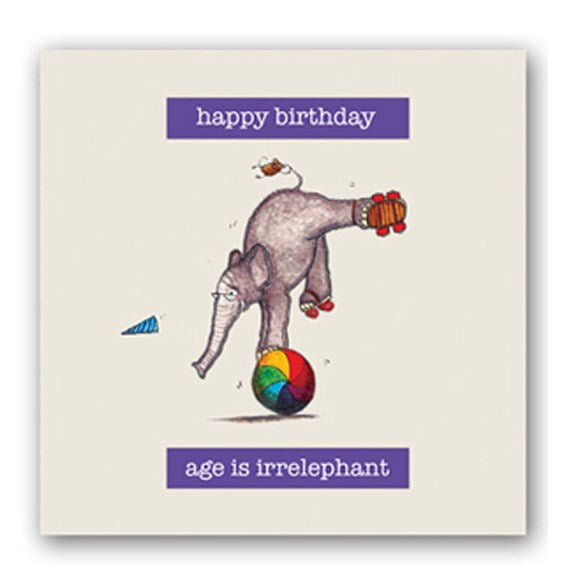 Irrelephant Embellishment Card