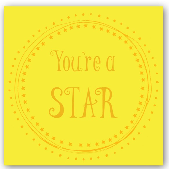 Star Foiling Card