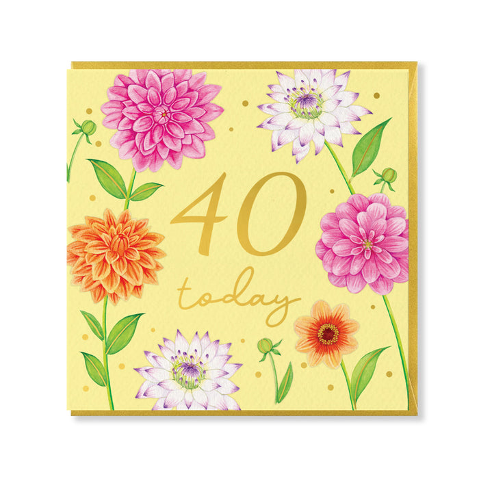 40 Today Birthday Card