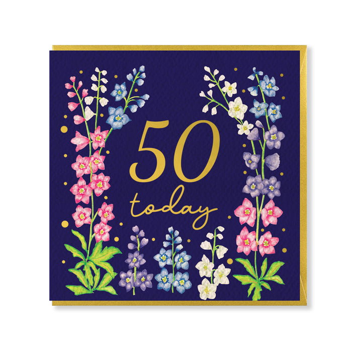 50 Today Birthday Card
