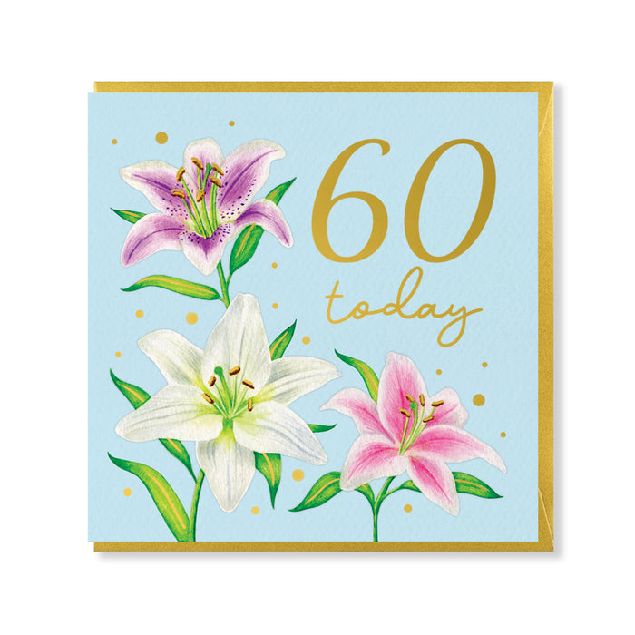 60 Today Birthday Card