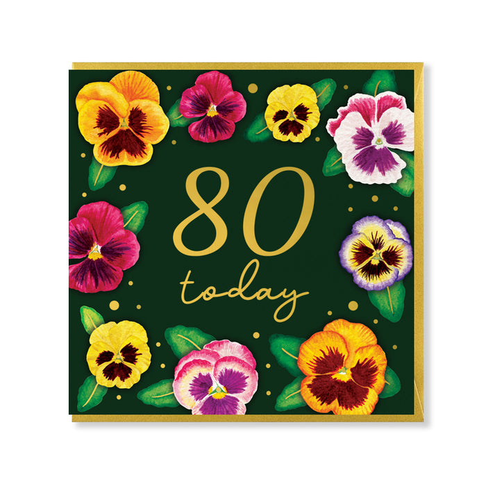 80 Today Birthday Card