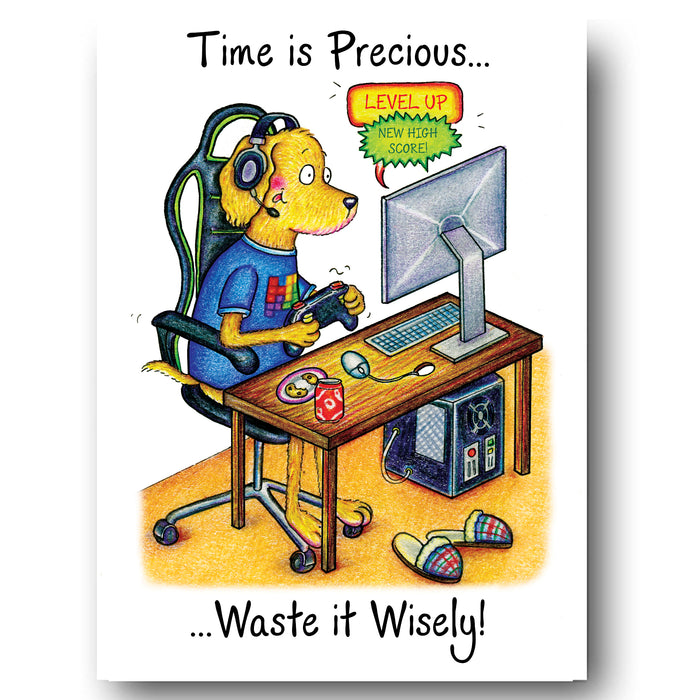 Waste it Wisely Greeting Card