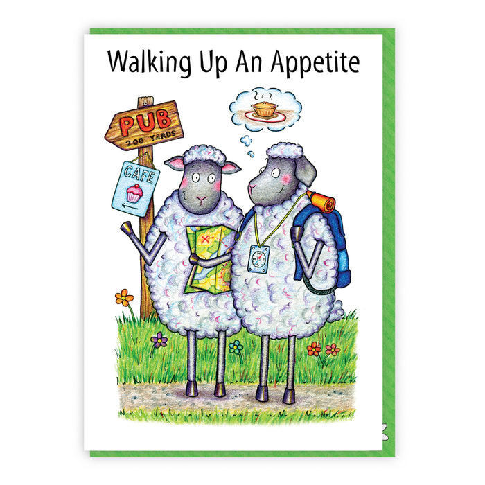 Walking Appetite Greeting Card