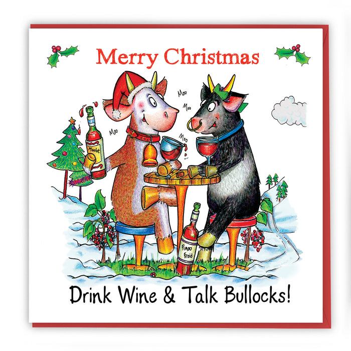 Wine Bullocks Christmas Card