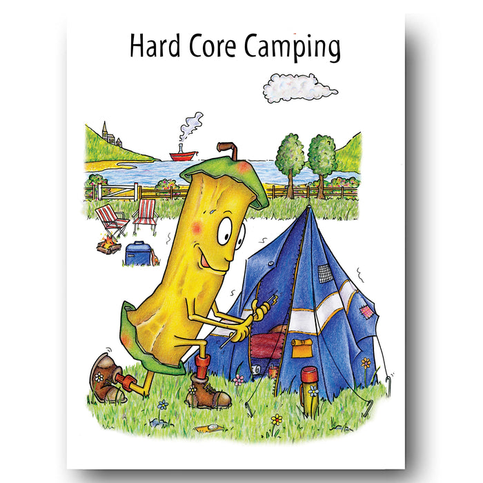 Hard Core Camping Greeting Card
