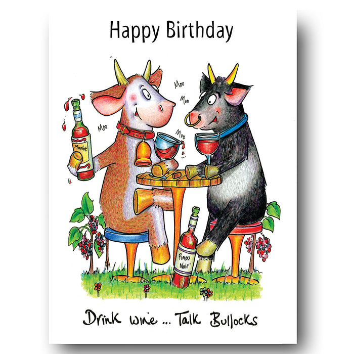 Wine Bullocks Greeting Card
