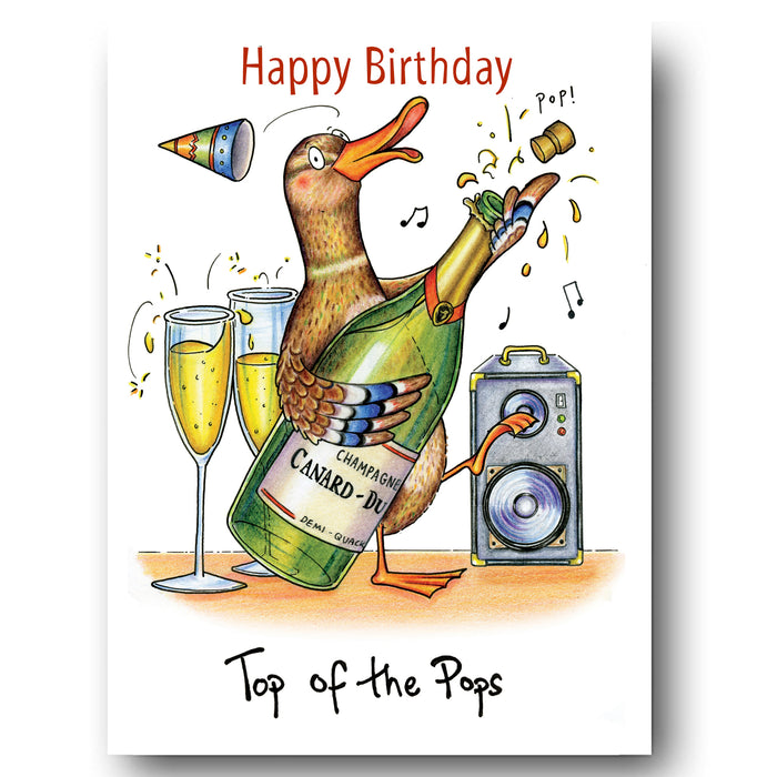 Top of the Pops Greeting Card