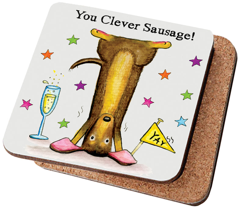 Clever Sausage Coaster