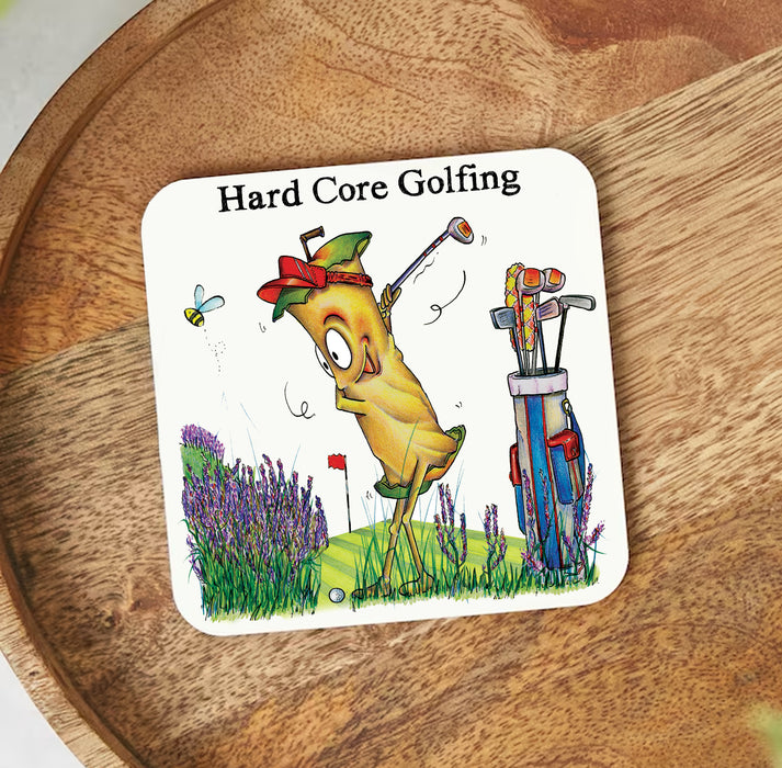 Hard Core Golf Coaster