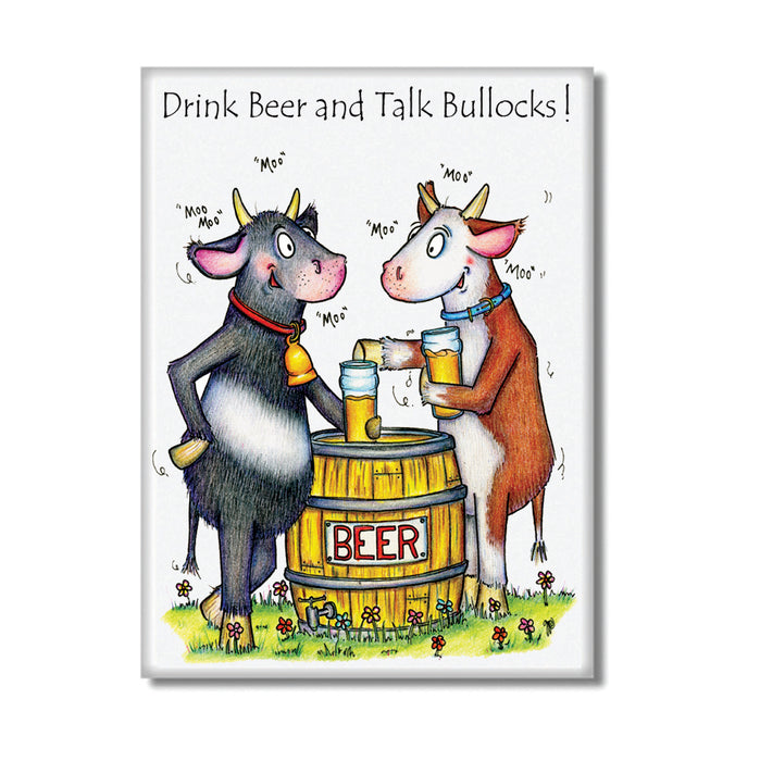 Talk Bullocks Fridge Magnet