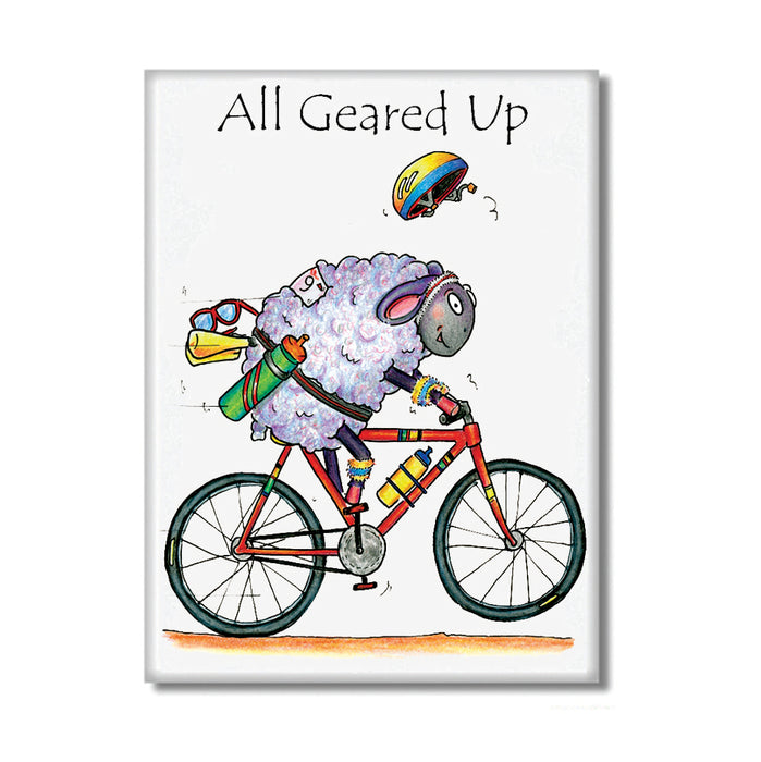 All Geared Up Fridge Magnet