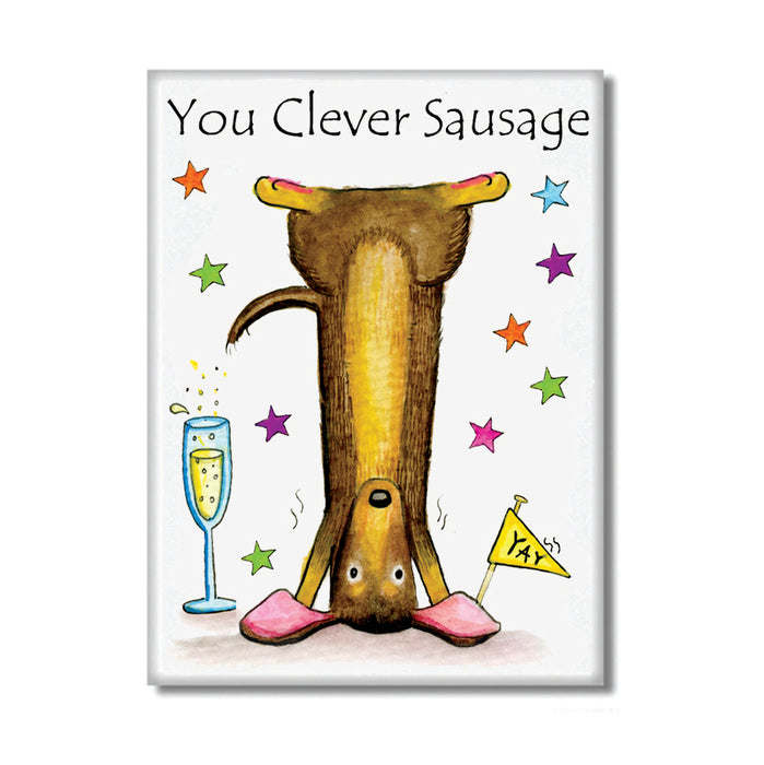 Clever Sausage Fridge Magnet