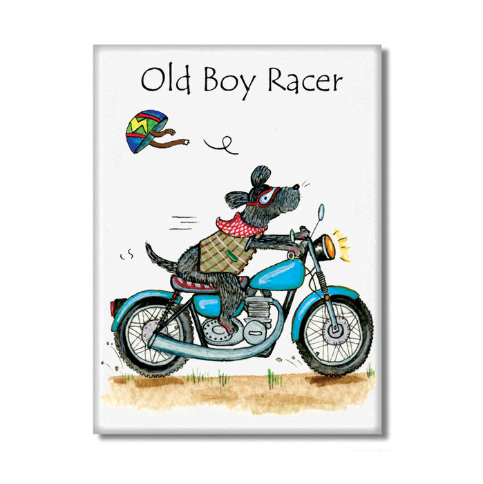 Old Boy Racer Fridge Magnet