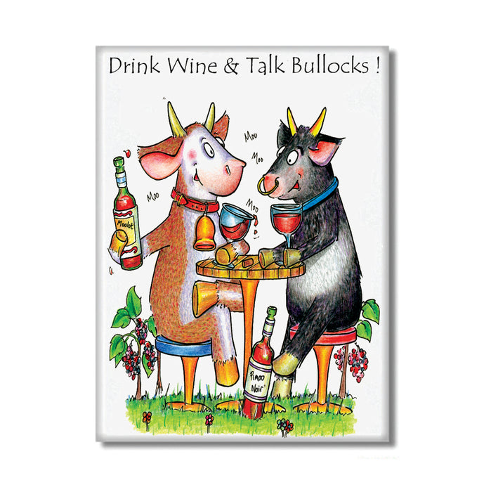 Wine Bullocks Fridge Magnet