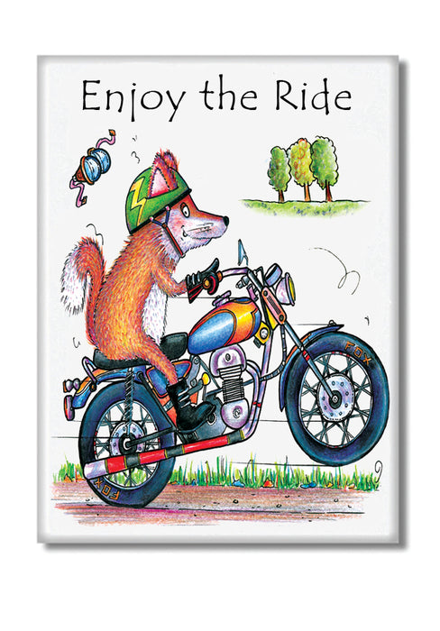 Enjoy the Ride Fridge Magnet