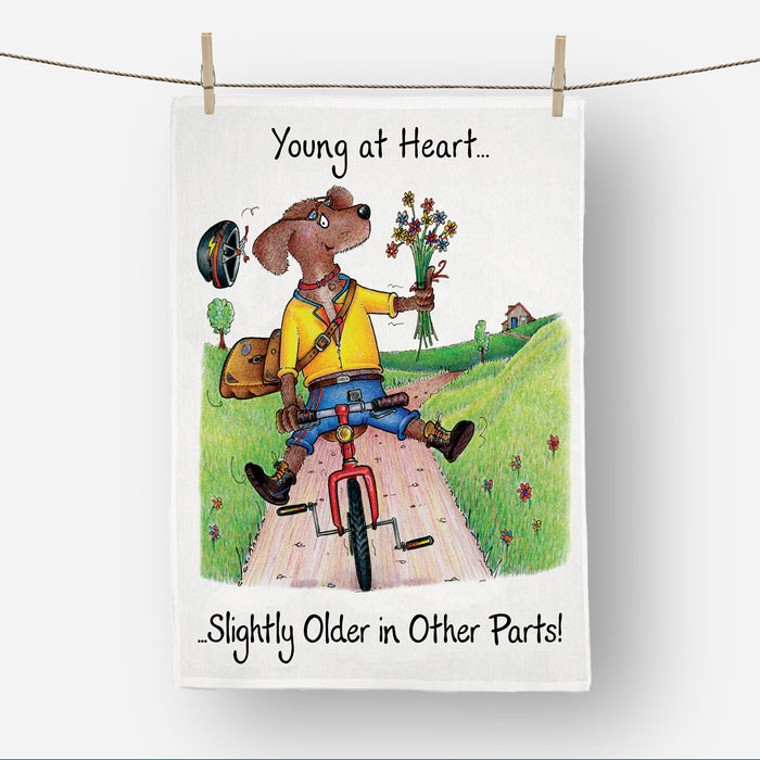 Young at Heart Tea Towel