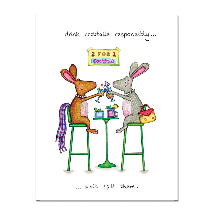 Drink Cocktails Greeting Card