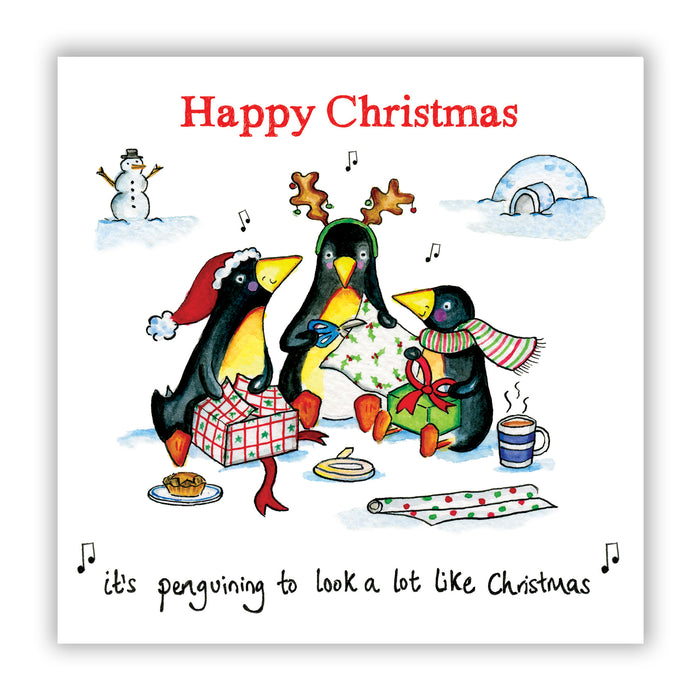 Penguining Presents Christmas Card