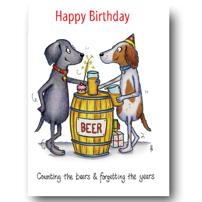 Counting the Beers Greeting Card