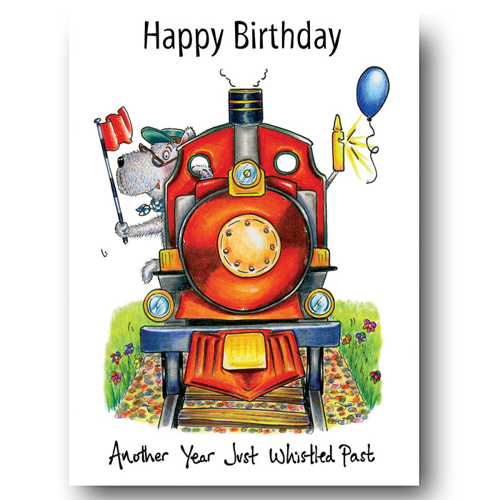 Whistles Past Greeting Card