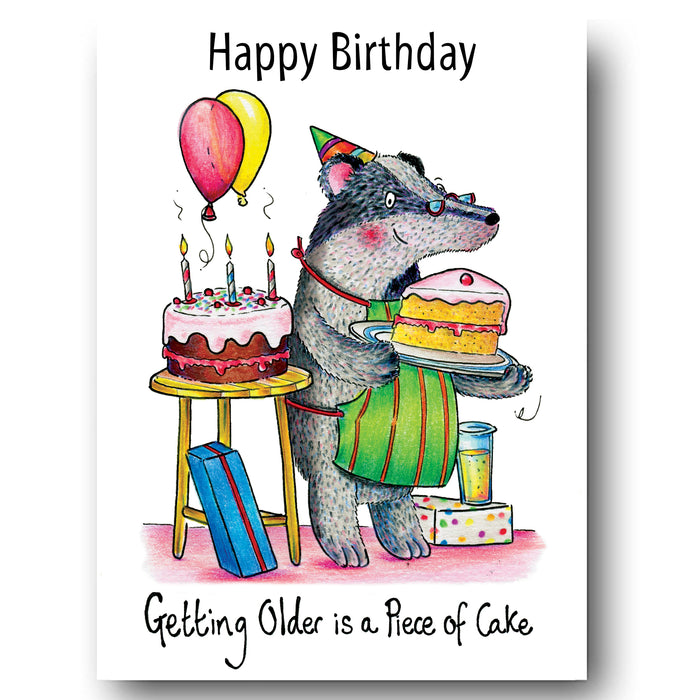 Getting Old Cake Greeting Card