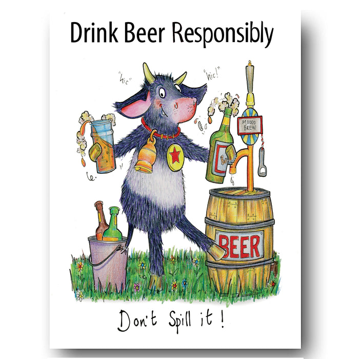 Drink Beer Greeting Card