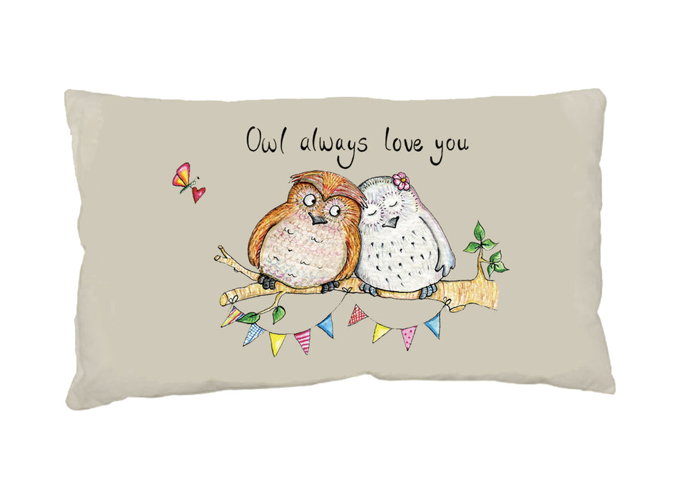 Owl Love Cushion Small