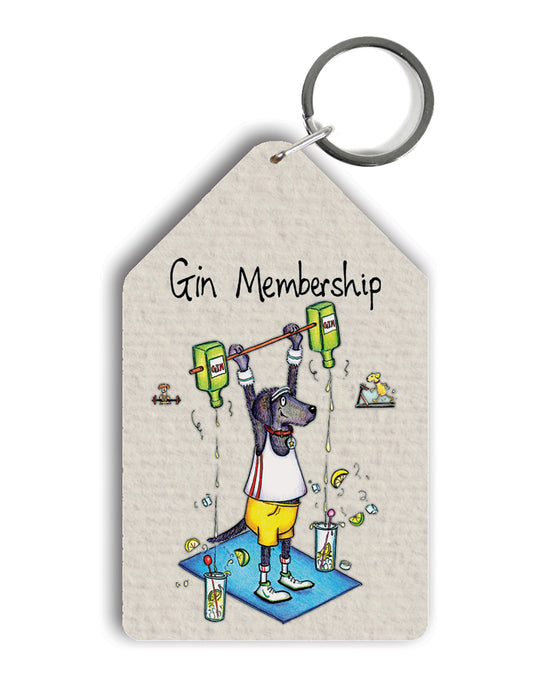 Gin Membership Keyring