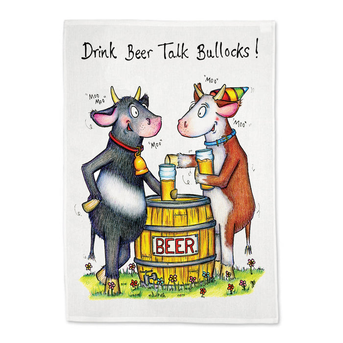 Talk Bullocks Tea Towel