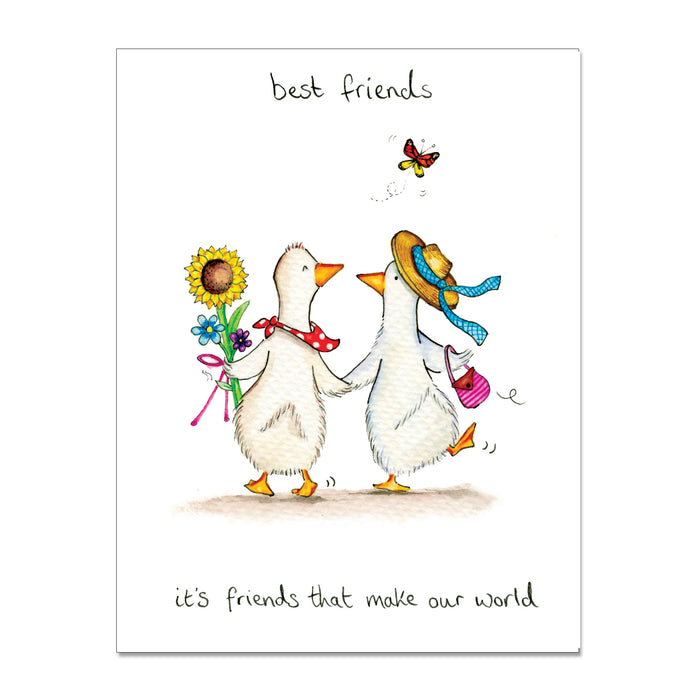 Friends Make World Greeting Card