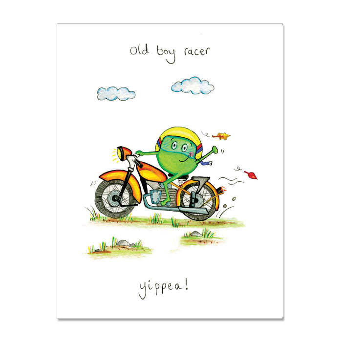 Yippea Racer Greeting Card