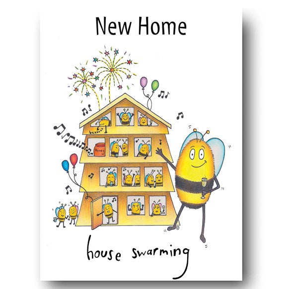 greeting,card,greetings,cards,new,home,house,swarming,bee,bees,compost,heap,gift,barn,UK,England,fun