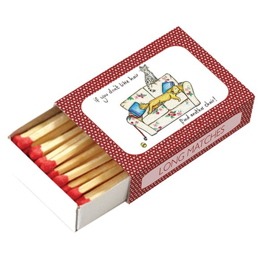 if,you,don't,like,hair,find,another,chair,red,gift,matchboxes,cat,dog,pets,home,pattern,long,matches,luxury,for,candles,draw,cockadoodle,uk