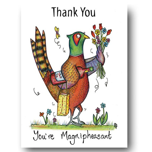 greeting,card,greetings,cards,thank,you,pheasant,gift,colour,fun,humour,drink,compost,heap,UK,notes
