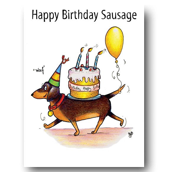 Sausage Greeting Card