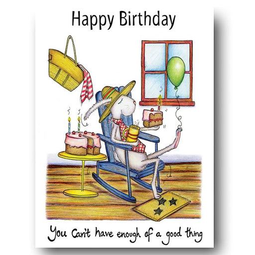 greeting,card,happy,birthday,celebrate,rabbit,good thing,balloon,cake,compost,heap,compostheap,compUK