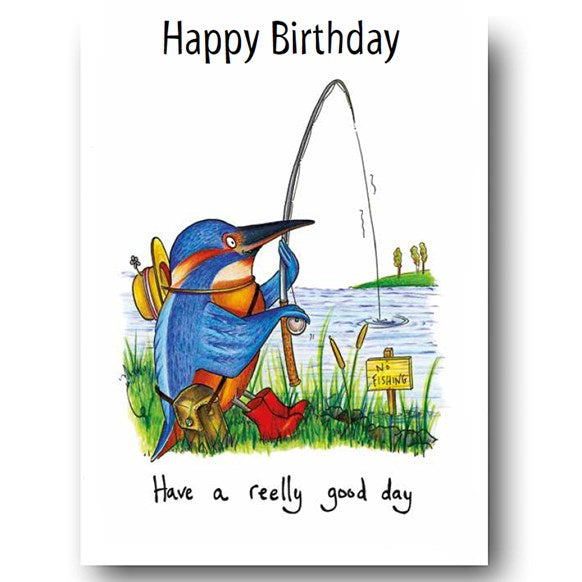 greeting,card,happy,birthday,reelly,good,day,fishing,bird,compost,heap,compostheap,compUK