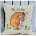 cushion,cushions,large,bear,hugs,rabbit,fun,humour,colourful,gift,present,cotton,woven,home,UK