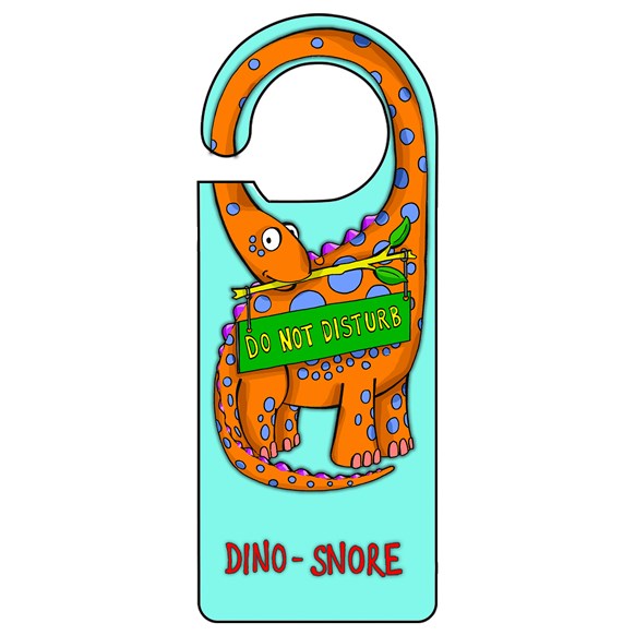 Dino Blue Door Hanger