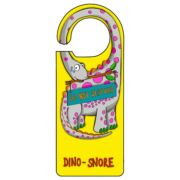 Dino Yellow Door Hanger