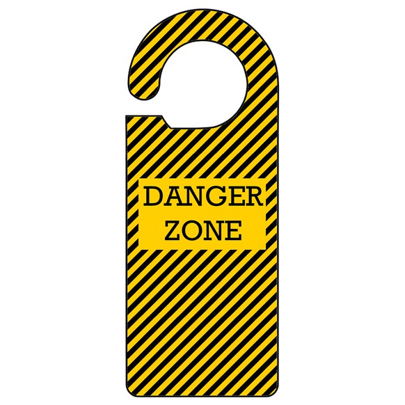Danger Zone Door Hanger