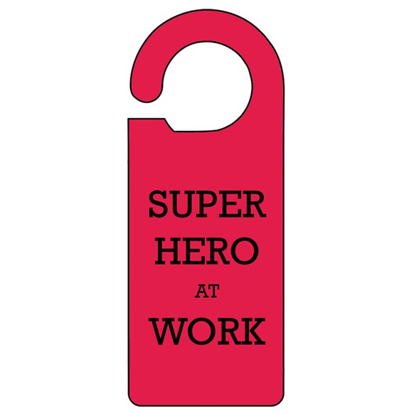 Super Hero Door Hanger