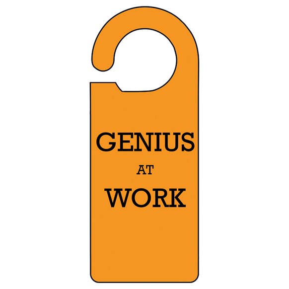 Genius Work Door Hanger