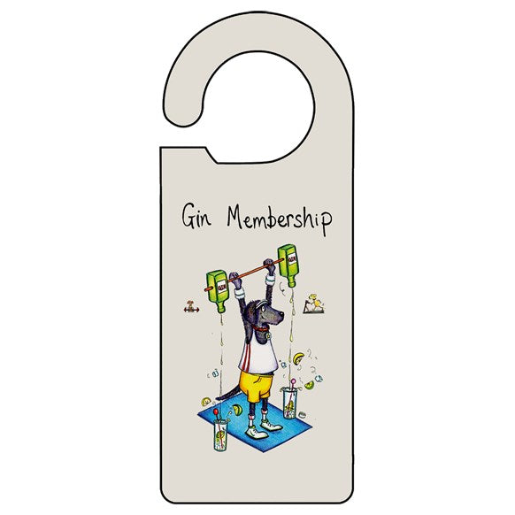 Gin Membership Door Hanger